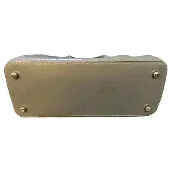 - Coach Casey Gray Crocodile Embossed Leather Bag,  Pre-Owned, No Wear Not… - Picture 9 of 9